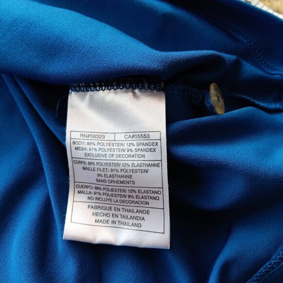 Medium Men’s Nike Golf Fit Dry Polyester Blue Golf Polo Swoosh Logo Very Good - Picture 10 of 11